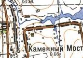 Топографічна карта Кам'яного Мосту