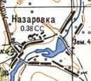 Топографическая карта Назаровки