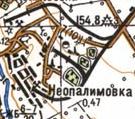 Топографическая карта Неопалимовки