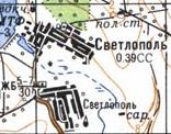 Топографічна карта Світлополя