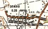 Topographic map of Topylo