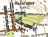Topographic map of Nedogarky
