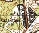 Топографическая карта Калантаева