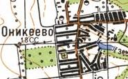 Топографічна карта Оникієвого