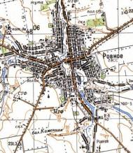 Topographic map of Rivne