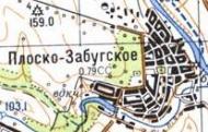 Топографічна карта Плоско-Забузького