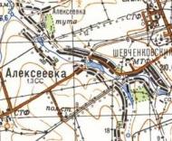 Topographic map of Oleksiyivka