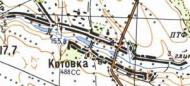 Топографічна карта Котівки
