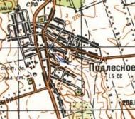 Topographic map of Pidlisne