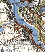 Topographic map of Voynivka