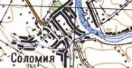 Топографическая карта Соломии