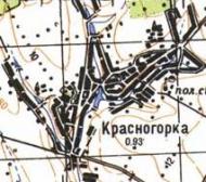 Топографічна карта Красногірки