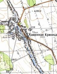 Topographic map of Kamyana Krynytsya