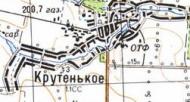 Топографічна карта Крутенького