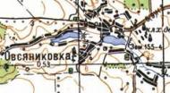 Топографическая карта Овсяниковки