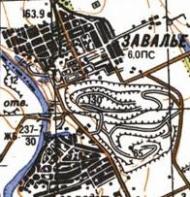 Topographic map of Zavallya