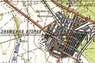 Топографічна карта Знам'янка Дргої