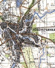 Топографічна карта Новоукраїнка