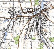 Топографическая карта Новой Праги