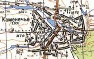 Топографічна карта Кам'янечого