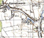Топографічна карта Кропивницького