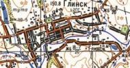 Topographic map of Glynsk