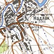Топографическая карта Надлака