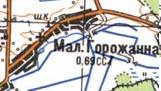 Топографічна карта Малої Горожанної