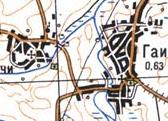 Топографічна карта Гаїв
