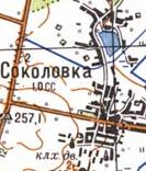 Topographic map of Sokolivka