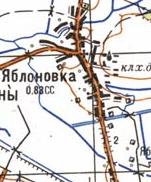 Topographic map of Jablunivka