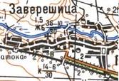 Topographic map of Zavereshytsya