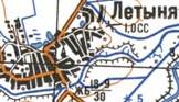 Topographic map of Letnya