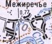 Topographic map of Mezhyrichchya