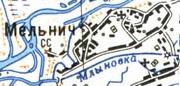 Топографічна карта Мельничі