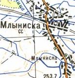 Топографічна карта Млиниської