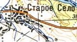 Topographic map of Stare Selo