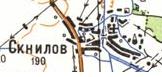 Топографическая карта Скнилова