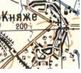Топографічна карта Княжого