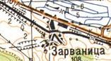 Топографічна карта Зарваниці