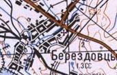 Топографічна карта Берездівців
