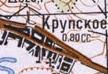 Topographic map of Krupske