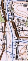 Топографічна карта Ланів