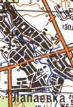Топографічна карта Лапаївки