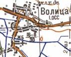 Topographic map of Volytsya