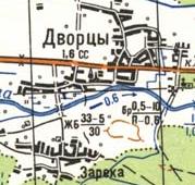 Топографічна карта Двірців