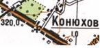Топографічна карта Конюхового