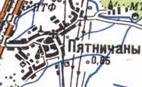 Topographic map of Pyatnychany