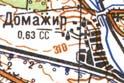 Topographic map of Domazhyr