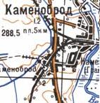 Topographic map of Kamyanobrid